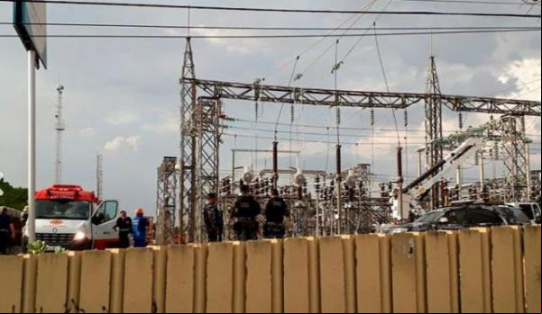 Homem morre eletrocutado em subestação de energia em Teresina.(Imagem:Christhian Sousa)