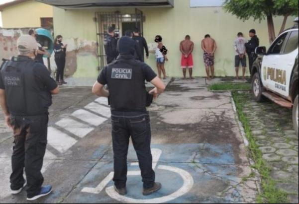 Presos em Buriti dos Lopes. (Imagem:Divulgação/PC-PI)