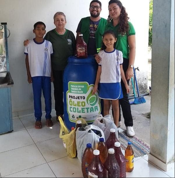 Projeto Óleocoletar realiza 5ª coleta de óleo vegetal em escolas municipais de Floriano(Imagem:Reprodução/Instagram)