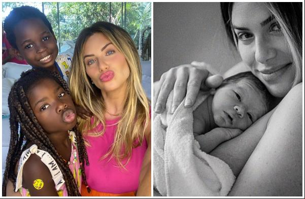 Gio Ewbank conta reação dos filhos com a chegada de Zyan(Imagem:Reprodução)