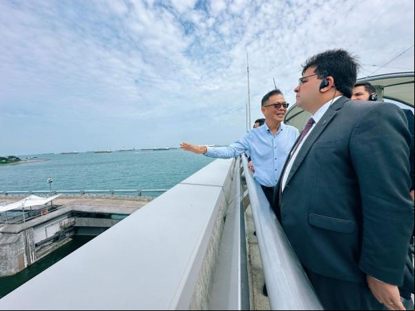 Em visita à agência Public Utilities Board (PUB), Rafael Fonteles fala em levar experiências de gerenciamento hídrico ao Piauí.(Imagem:Divulgação)