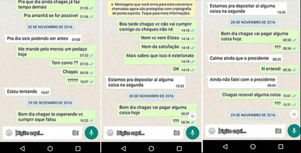 Xuxa arquiva conversa em aplicativo e diz que não tem retorno sobre o pagamento.(Imagem:Reprodução)