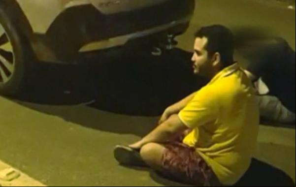 Testemunha registrou momento em que Lucas foi localizado após o acidente.(Imagem:Reprodução)