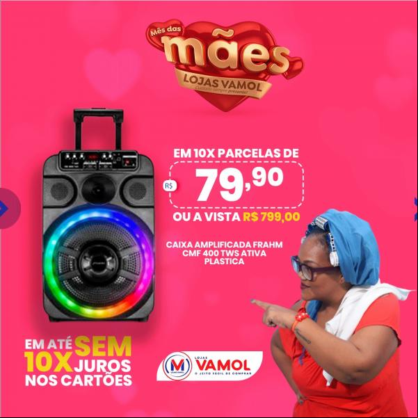 Semana especial Dia das Mães é na Lojas Vamol(Imagem:Divulgação)