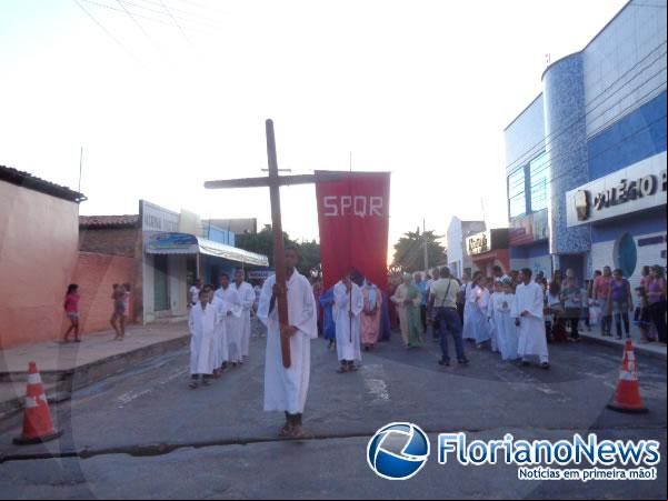Procissão dos os marca a abertura da Semana Santa em Floriano. (Imagem:FlorianoNews)