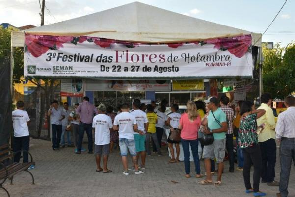 Realizado em Floriano o 3° Festival das Flores de Holambra.(Imagem:Silvio Rui)