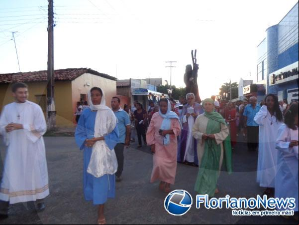 Procissão dos os marca a abertura da Semana Santa em Floriano. (Imagem:FlorianoNews)