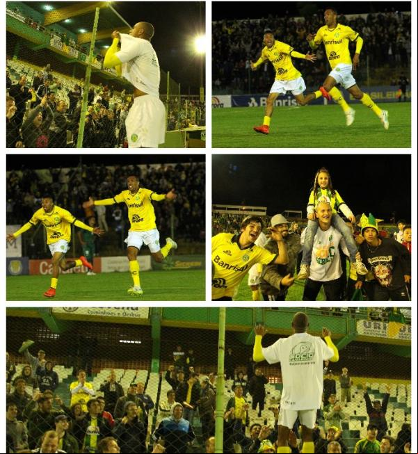 Ypiranga-RS e a festa no jogo do o à Série C.(Imagem: Divulgação)