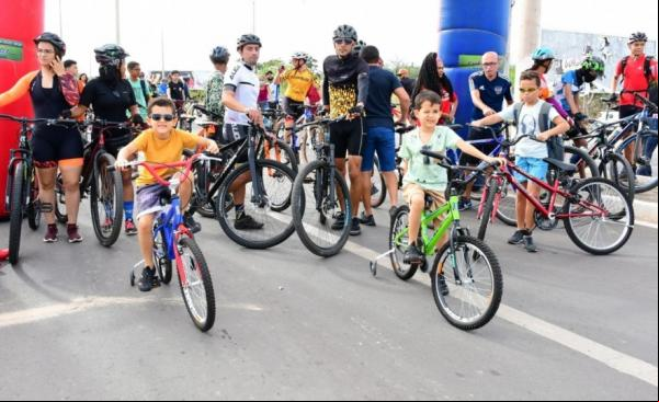  eio ciclístico reúne mais de 600 participantes neste domingo em Floriano.(Imagem:Secom)