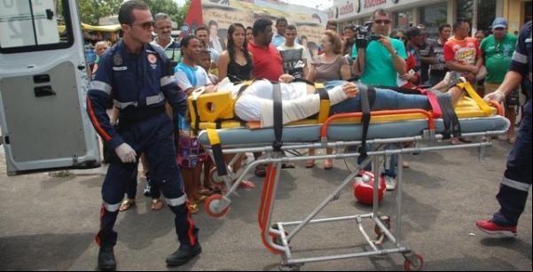 SUTRAN, PM e SAMU simulam socorro às vítimas de acidente de trânsito.(Imagem:Waldemir Miranda)