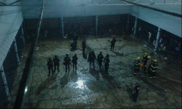 Presos destruíram celas durante motim na Casa de Custódia de Teresina.(Imagem:Divulgação/Sejus)