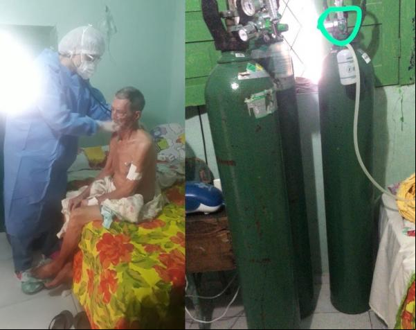 Idoso de 92 anos é primeiro paciente a falecer a espera de um leito de UTI no Piauí.(Imagem:TV Clube/ Érica Sousa)