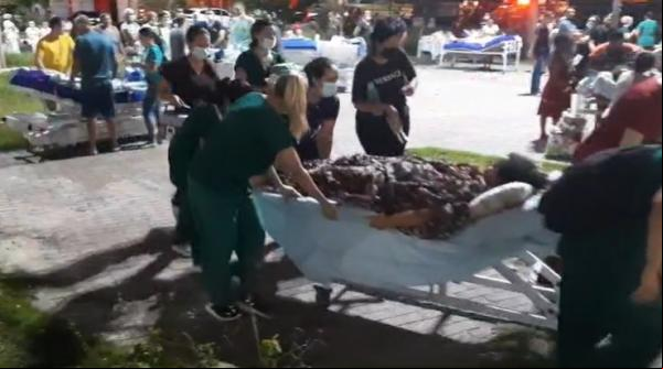 Hospital Regional de Picos tem princípio de incêndio.(Imagem:Antônio Rocha/TV Clube)