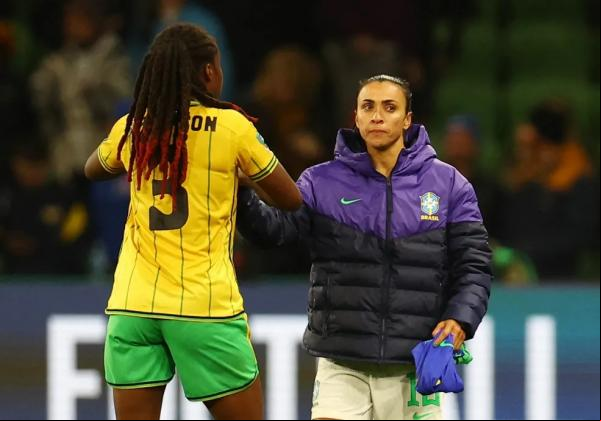 Marta se despediu de sua sexta Copa do Mundo com eliminação para a Jamaica.(Imagem:Reuters )