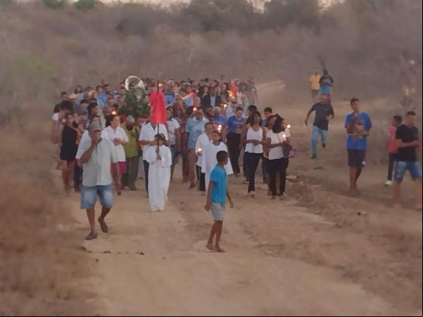 Devoção e fé: Procissão encerra o Festejo de Bom Jesus da Lapa no Tabuleiro do Mato.(Imagem:FlorianoNews)