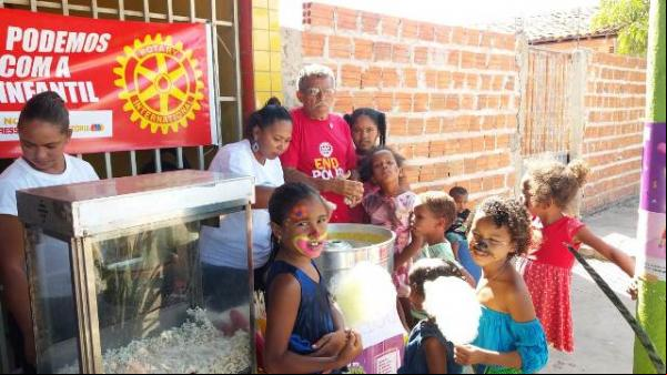 Clubes de Rotary de Floriano realizam campanha de vacinação no Conjunto Aparecida Procópio.(Imagem:Rotary Club)