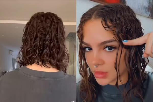 Mel Maia mostra como está o processo de transição capilar.(Imagem:Reprodução/Instagram)