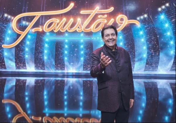 O apresentador, na estreia, em janeiro de 2022, de seu programa 