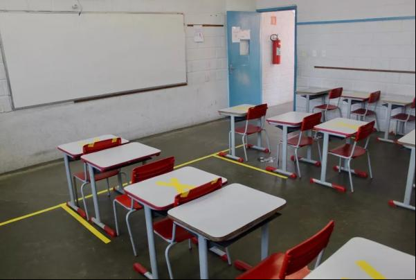 Sala de aula vazia.(Imagem:Divulgação)