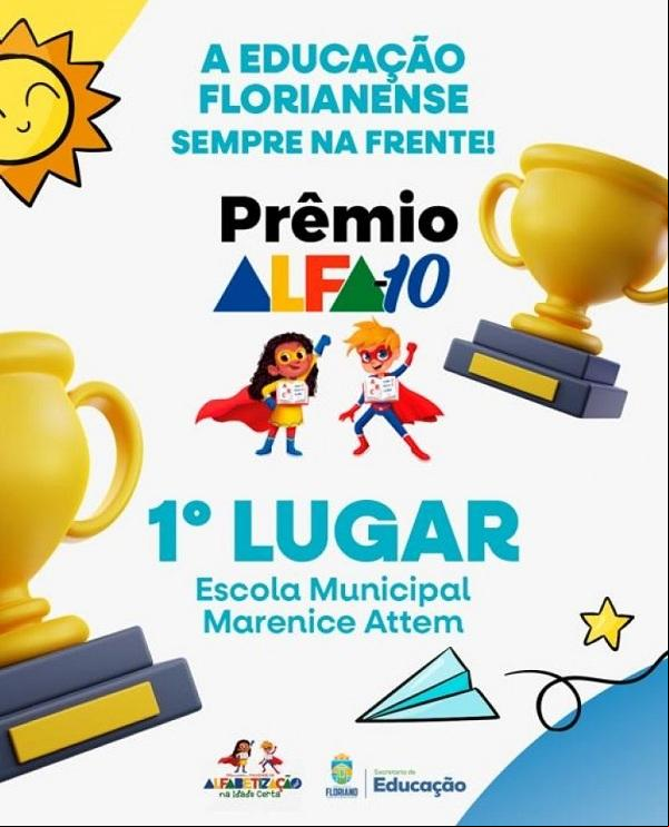 Floriano é premiada por meio do prêmio Alfa-10(Imagem:Secom)
