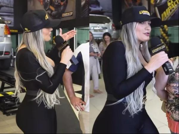 Andressa Urach em trabalho como modelo.(Imagem:Reprodução/Instagram)