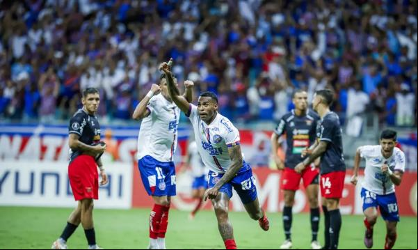 Tricolor derrotou o Boston River em Salvador(Imagem:RAFAEL RODRIGUES/EC BAHIA/DIREITOS RESERVADOS)