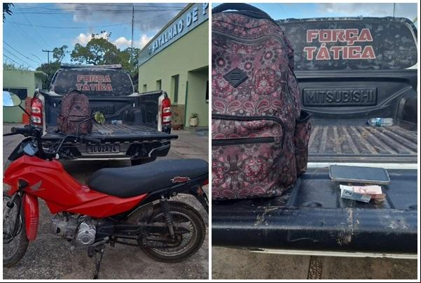 Polícia Militar recupera motocicleta e pertences de vítima de assalto em Floriano.(Imagem:Reprodução/Instagram)