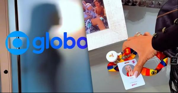 Eliana posta foto com o crachá da Globo.(Imagem: Instagram)