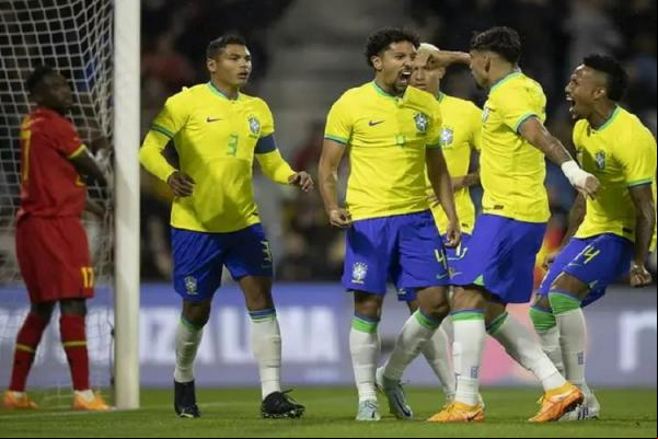 Brasil atropela Gana em amistoso com bom futebol e brilho de Richarlison(Imagem:Lucas Figueiredo)