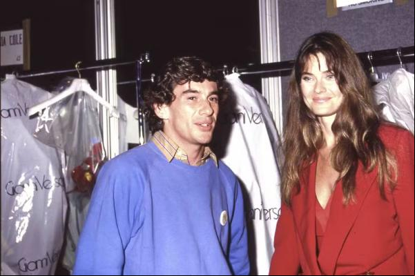 Ayrton Senna e Carol Ann Alt (Imagem:Getty Images)
