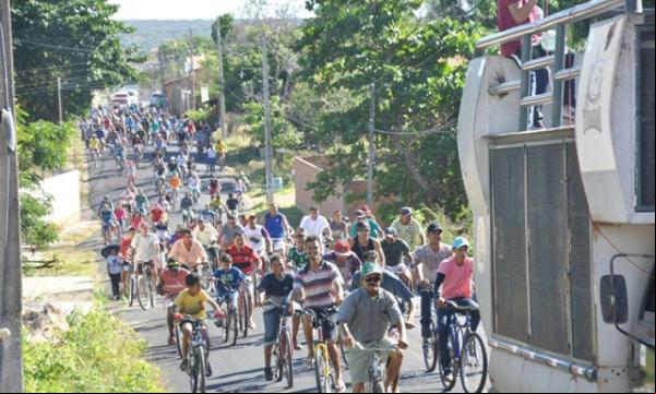 Prefeitura de Floriano realiza eio ciclístico pelo aniversário da cidade.(Imagem:SECOM)