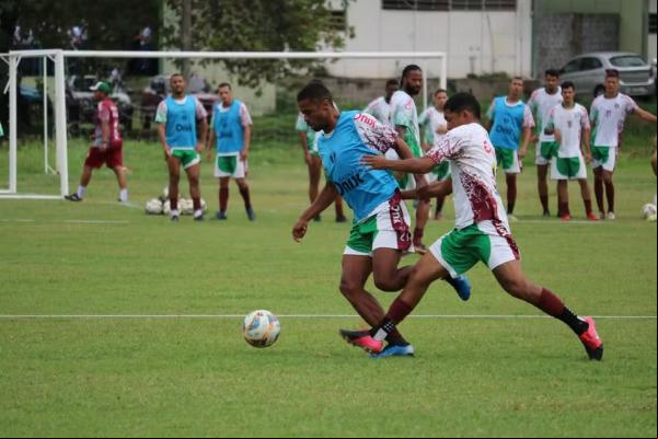 Fluminense-PI treina e deve repetir, contra o Oeirense, time que venceu o Corisabbá.(Imagem:Pablo Cavalcante)