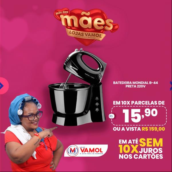 Lojas Vamol prepara um show de ofertas para o Dia das Mães, confira(Imagem:Divulgação)
