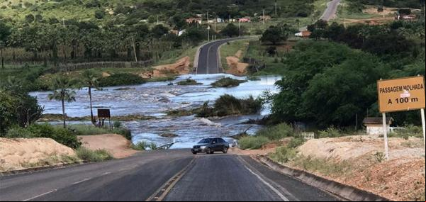 Barragem transborda(Imagem:Reprodução)