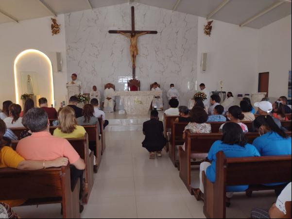 Inaugurada em Floriano, a Igreja Nossa Senhora Rosa Mística(Imagem:FlorianoNews)