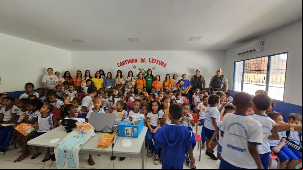 Maio Laranja: Parceria entre instituições leva mensagem de proteção às crianças da rede municipal(Imagem:Divulgação/PM)