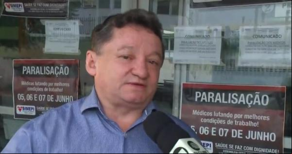 Gilberto Albuquerque, diretor do Hospital Getúlio Vargas.(Imagem:Reprodução/TV Clube)