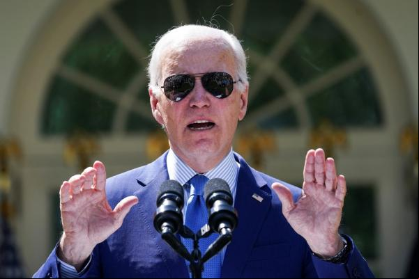 Joe Biden em 21 de abril de 2023.(Imagem:Kevin Lamarque/Reuters)