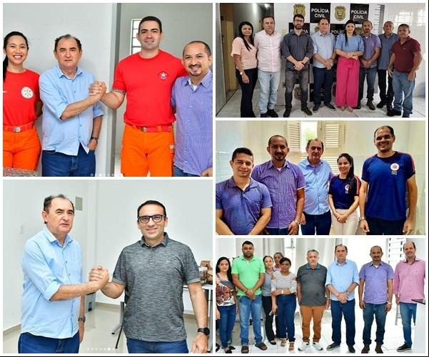 Prefeito Antônio Reis visita 3º Batalhão da PM e agradece reforço no período de carnaval(Imagem:Reprodução/Instagram)