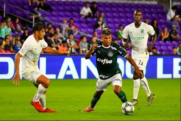 Gabriel Veron foi a campo no segundo tempo contra o Atlético Nacional(Imagem:GLEDSTON TAVARES/FRAMEPHOTO/ESTADÃO CONTEÚDO)