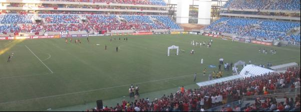 Quatro estádios da Copa têm ocupação média inferior a 19% de suas capacidades.(Imagem:Divulgação)