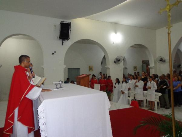 Paróquia de Santo Antônio, em Barão de Grajaú, celebra o Domingo de Ramos.(Imagem:FlorianoNews)