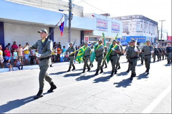 Desfile Cívico marca as comemorações pela Independência do Brasil em Floriano.(Imagem:Secom)