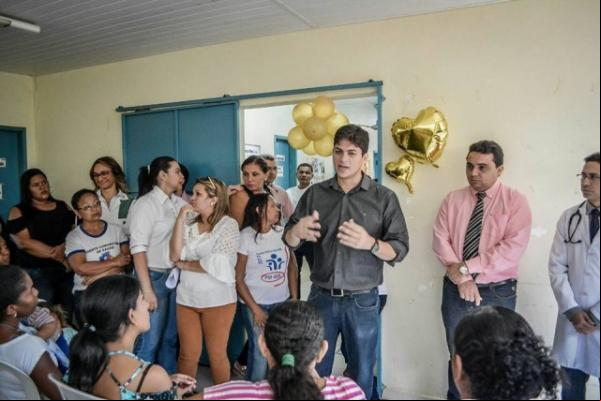 Ação na Unidade Básica de Saúde Paulo Kalume marca mês de incentivo à amamentação. (Imagem: Wallassis Amorim)