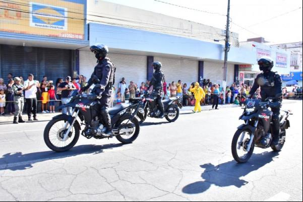 Desfile Cívico marca as comemorações pela Independência do Brasil em Floriano.(Imagem:Secom)