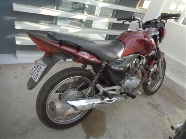 Moto apreendida(Imagem:FlorianoNews)