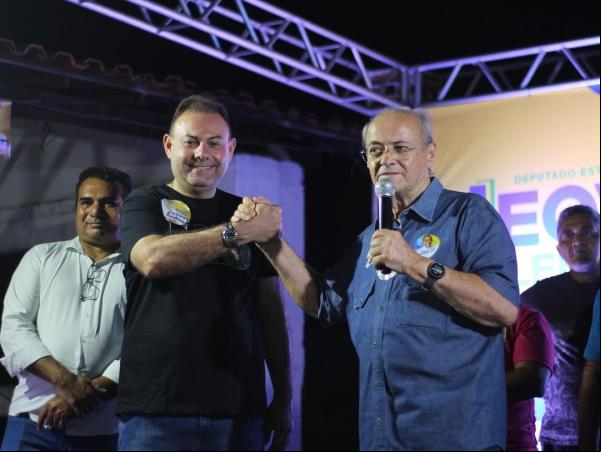 Deputado estadual Jeová Alencar e o ex-prefeito Sílvio Mendes.(Imagem:Reprodução/Instagram)