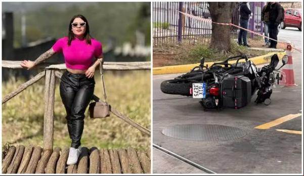 Francisca Marcela da Silva Ribeiro morta durante roubo de moto no Ipiranga, Zona Sul de São Paulo. (Imagem: Montagem/g1/Acervo Pessoal)