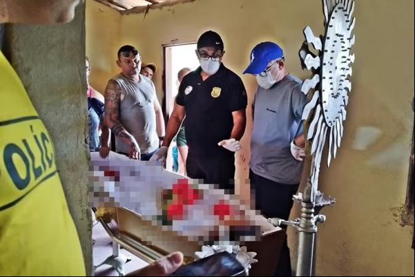 Velório da vítima foi interrompido após suspeita de crime.(Imagem: Wenddel Veras/Blog do Coveiro)