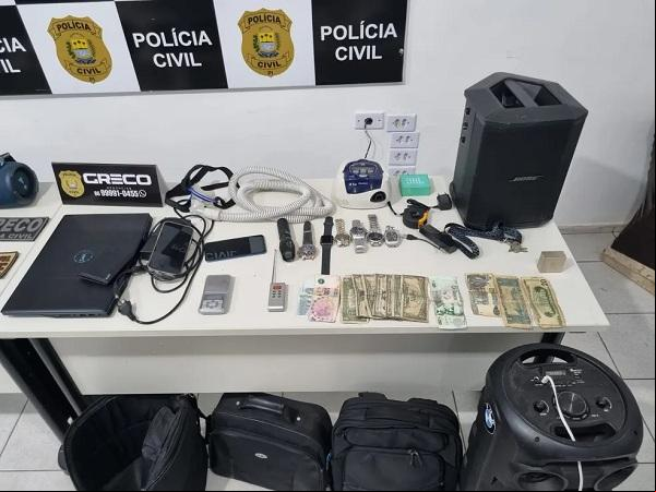 Material apreendido pelo Grupo de Repressão ao Crime Organizado (Greco).(Imagem:Divulgação /Greco)